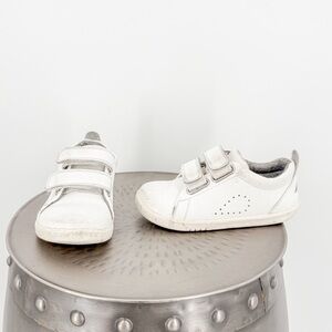 Bobux Kids White Velcro Sneakers